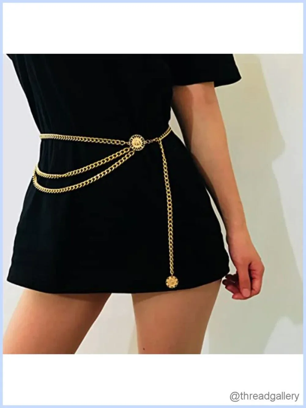 Punk Hip Hop Pants Chain Belt Keychain for Men Women Jeans Cargo